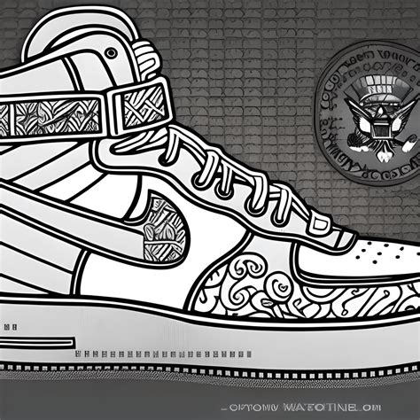 Disegno di scarpe da ginnastica Air Force One da .